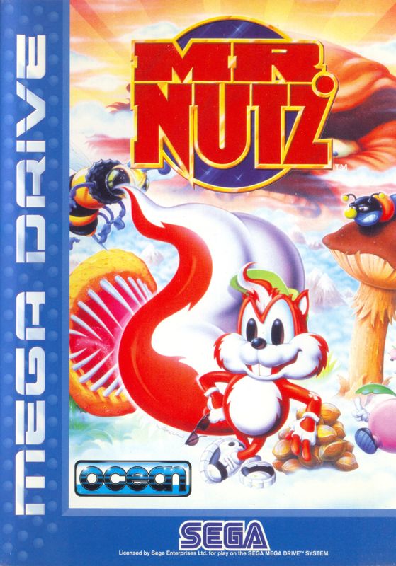 Mr. Nutz box art for Sega Mega Drive